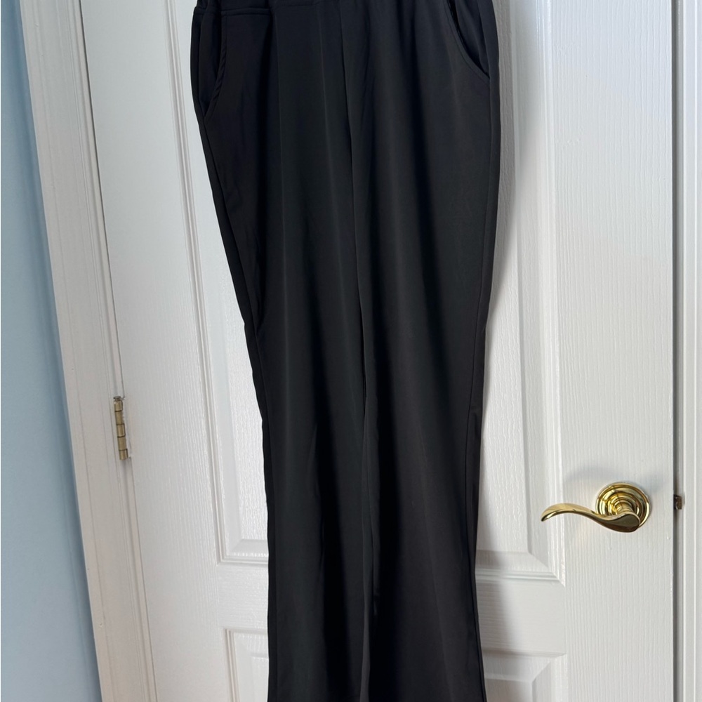 Time and Tru Charcoal Wide-Leg Pants 2 pr